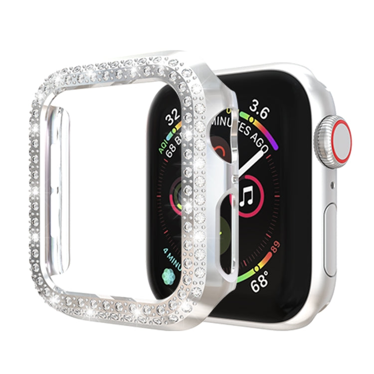 เคสป้องกันพีซี Double Row Diamonds, For Apple Watch Series 6 / 5 / 4 / SE 2025 / 2023 / 2022 44mm