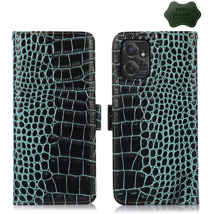 ซองใส่โทรศัพท์หนังวัวชั้นบนจระเข้, For Motorola Edge 50 Neo, For Motorola Moto G04 / G24, For Motorola Moto G34, For Motorola Moto G14 4G, For Motorola Moto G Power 2023