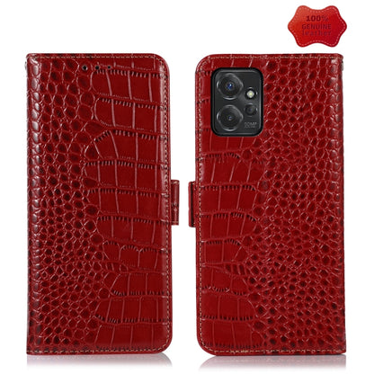 ซองใส่โทรศัพท์หนังวัวชั้นบนจระเข้, For Motorola Edge 50 Neo, For Motorola Moto G04 / G24, For Motorola Moto G34, For Motorola Moto G14 4G, For Motorola Moto G Power 2023