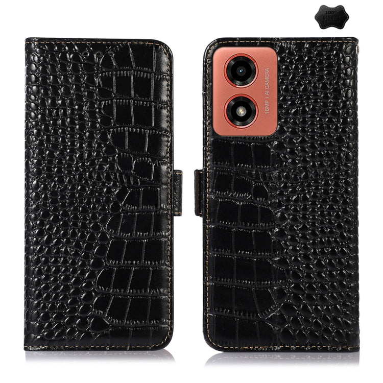 ซองใส่โทรศัพท์หนังวัวชั้นบนจระเข้, For Motorola Edge 50 Neo, For Motorola Moto G04 / G24, For Motorola Moto G34, For Motorola Moto G14 4G, For Motorola Moto G Power 2023