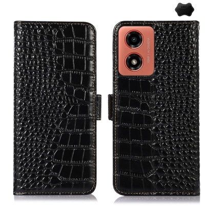 ซองใส่โทรศัพท์หนังวัวชั้นบนจระเข้, For Motorola Edge 50 Neo, For Motorola Moto G04 / G24, For Motorola Moto G34, For Motorola Moto G14 4G, For Motorola Moto G Power 2023