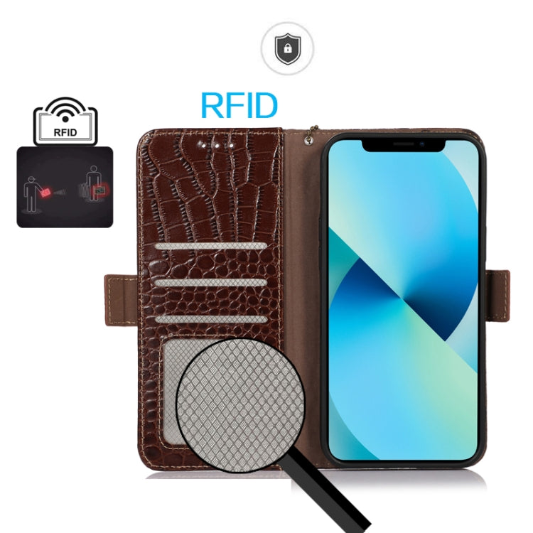 ซองใส่โทรศัพท์หนังวัวชั้นบนจระเข้, For Motorola Edge 50 Neo, For Motorola Moto G04 / G24, For Motorola Moto G34, For Motorola Moto G14 4G, For Motorola Moto G Power 2023