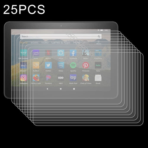 25 PCS 9H 0.3mm ฟิล์มกระจกนิรภัยป้องกันการระเบิด, For Amazon Kindle Fire HD 8 Plus 2020, For Huawei MatePad T8
