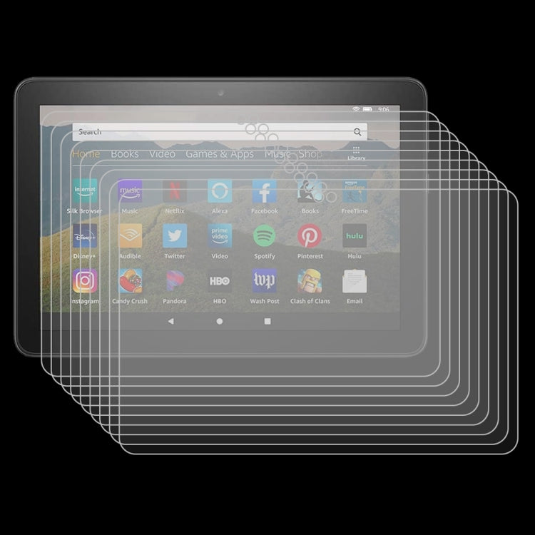 25 PCS 9H 0.3mm ฟิล์มกระจกนิรภัยป้องกันการระเบิด, For Amazon Kindle Fire HD 8 Plus 2020, For Huawei MatePad T8