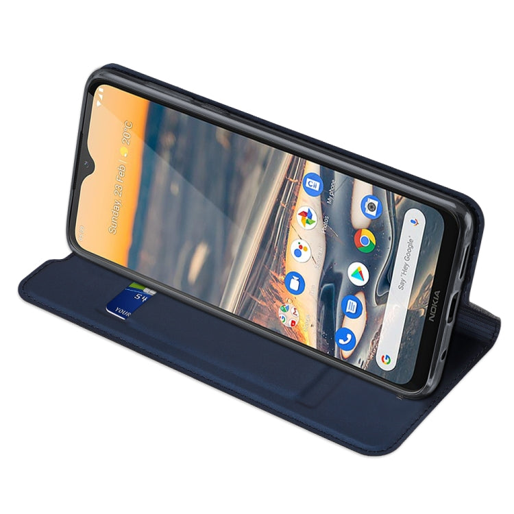 DUX DUCIS Skin Pro Series ซองหนัง PU + TPU แบบพลิกแนวนอนพร้อมตัวยึดและช่องเสียบการ์ด, For Nokia 5.3