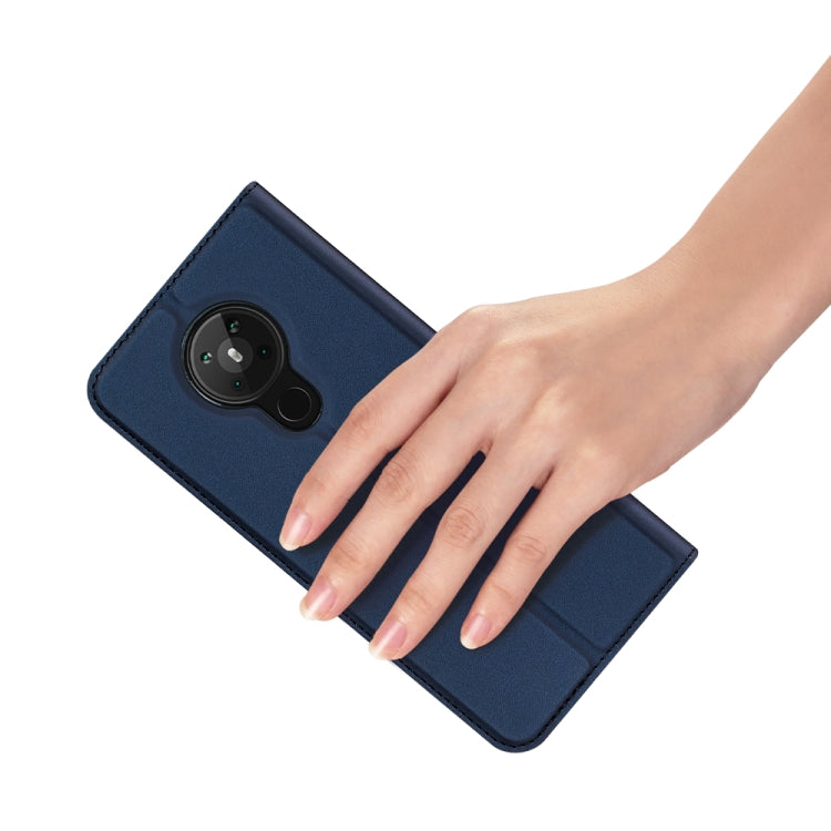 DUX DUCIS Skin Pro Series ซองหนัง PU + TPU แบบพลิกแนวนอนพร้อมตัวยึดและช่องเสียบการ์ด, For Nokia 5.3