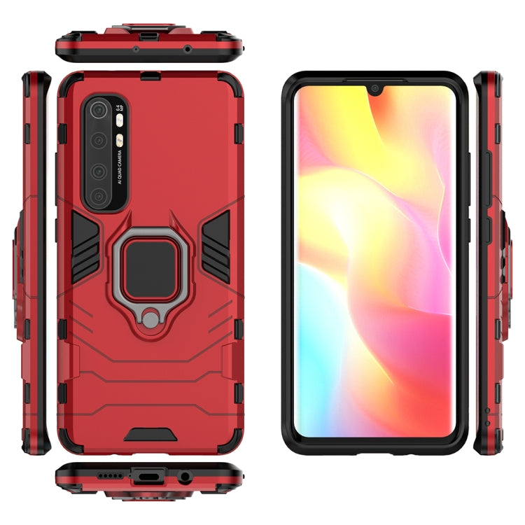 เคสกันกระแทก PC + TPU พร้อมตัวยึดแหวน, For Xiaomi Mi Note 10 Lite