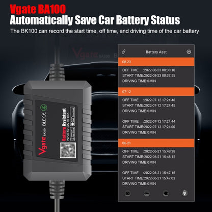 Vgate BA100 รถ 12V Bluetooth 4.0 เครื่องวิเคราะห์เครื่องช่วยวิเคราะห์แบตเตอรี่, Vgate BA100