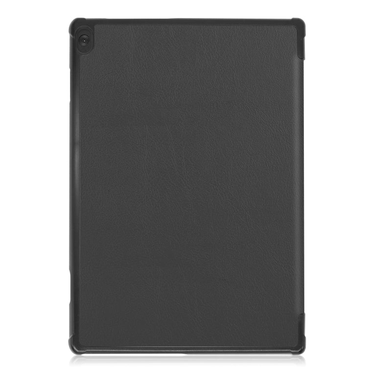 สำหรับ Lenovo M10 FHD REL TB-X605FC Custer Pattern ซองหนังพลิกแนวนอนสีบริสุทธิ์พร้อมตัวยึดสามพับและฟังก์ชั่นปลุก / นอน, For Lenovo M10 FHD REL TB-X605FC