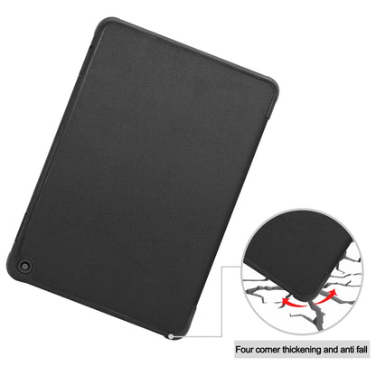 สำหรับ Kindle Fire HD 8 (2020) รูปแบบคัสเตอร์ซองหนังพลิกแนวนอนสีบริสุทธิ์พร้อมตัวยึดสามพับและฟังก์ชั่นปลุก / นอน, For Kindle Fire HD 8 (2020)