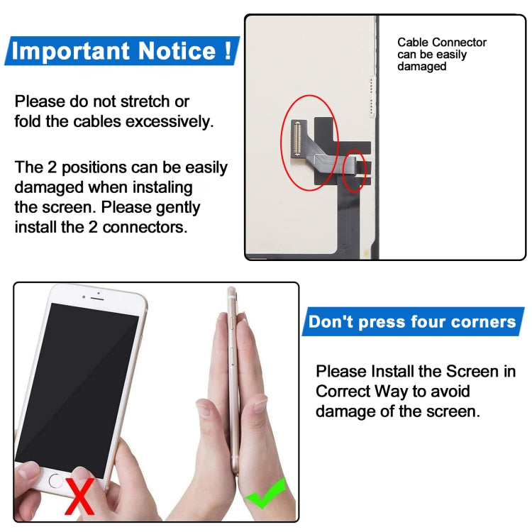 หน้าจอ LCD JK inell สำหรับชุดประกอบ Digitizer แบบเต็ม, For iPhone 14(JK inell), For iPhone 14 Plus(JK inell)
