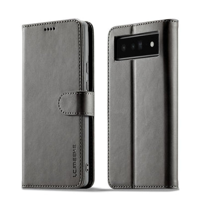 LC.IMEEKE ซองโทรศัพท์หนังพลิกแนวนอนเนื้อลูกวัว, For Google Pixel 6a