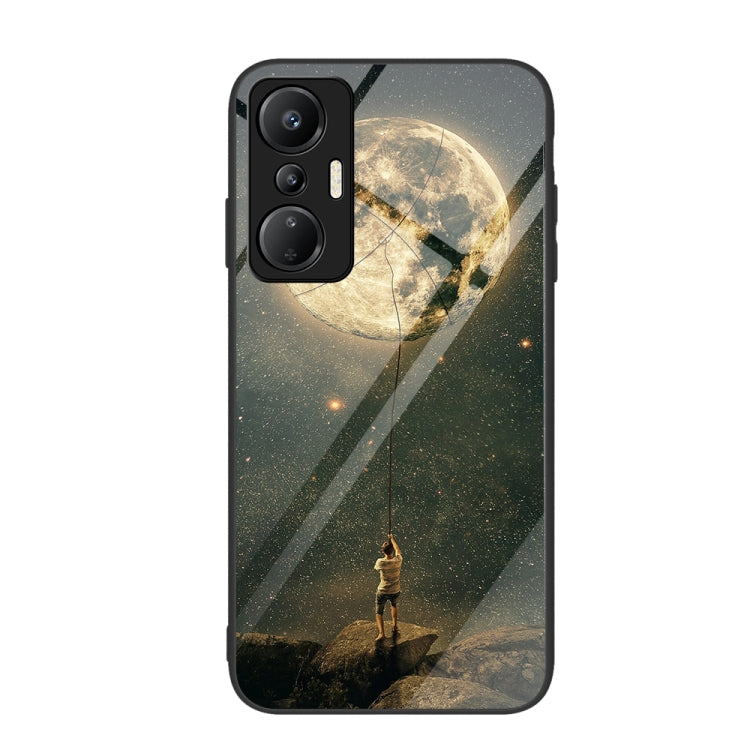 เคสโทรศัพท์กระจกเพ้นท์สีสันสดใส, For Infinix Hot 20S