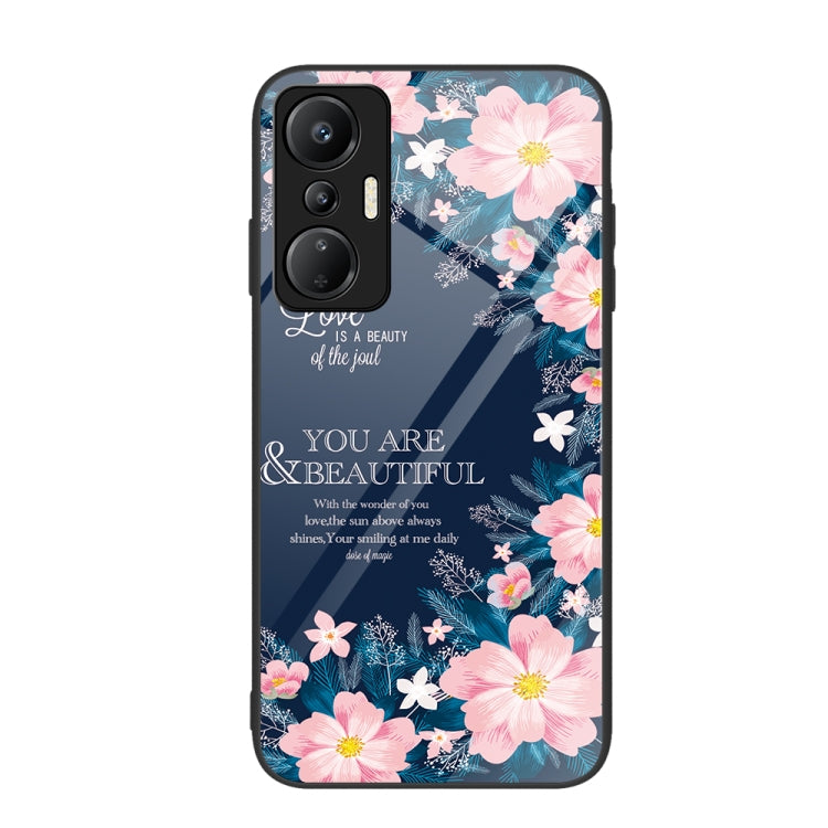 เคสโทรศัพท์กระจกเพ้นท์สีสันสดใส, For Infinix Hot 20S