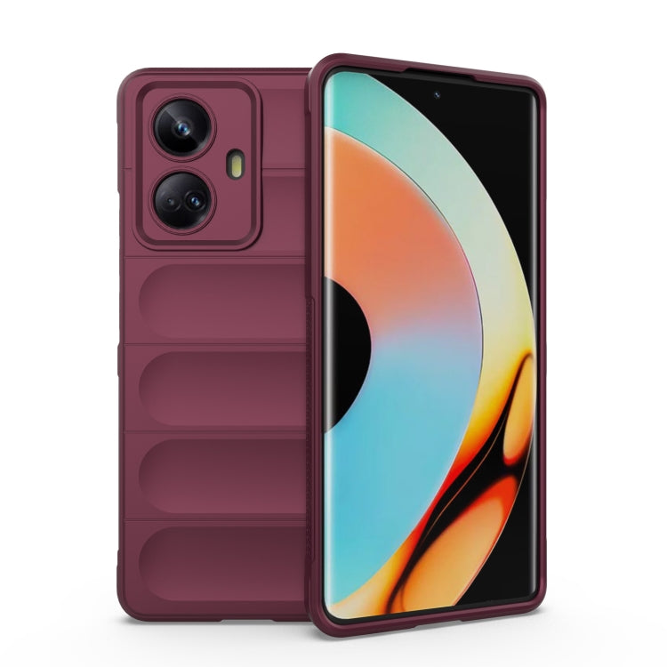เคสโทรศัพท์ Magic Shield TPU + Flannel, For Realme C65 4G Global, For Realme 10 Pro 5G, For Realme 10 Pro+ 5G, For Realme GT2 Pro