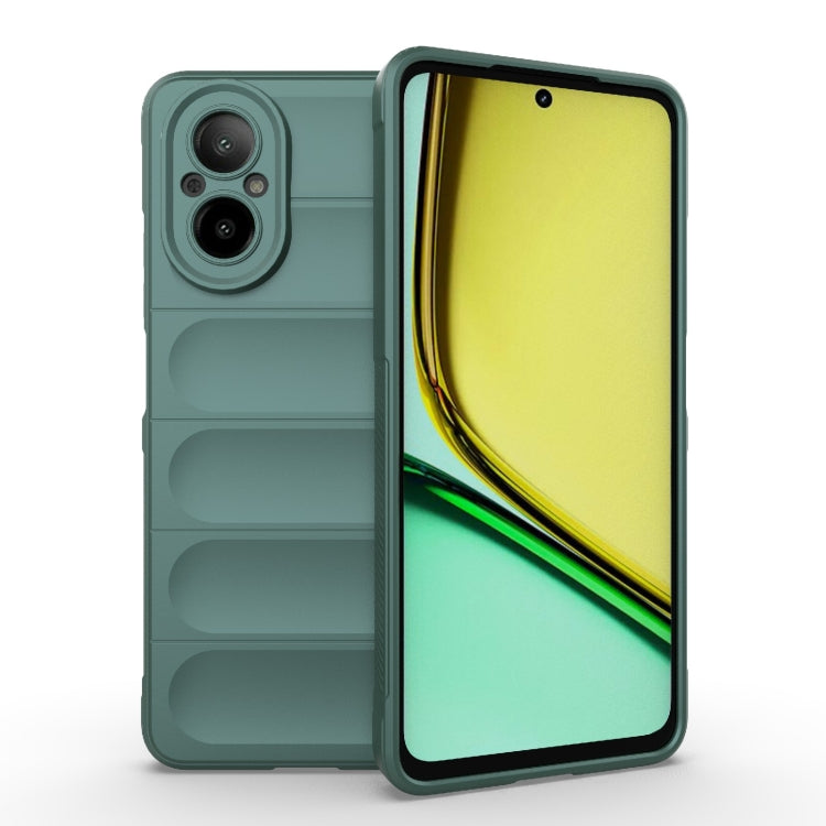 เคสโทรศัพท์ Magic Shield TPU + Flannel, For Realme 12+ 5G Global, For Realme 12 Pro 5G / 12 Pro+, For Realme C67 4G Global, For Realme 11 4G Global