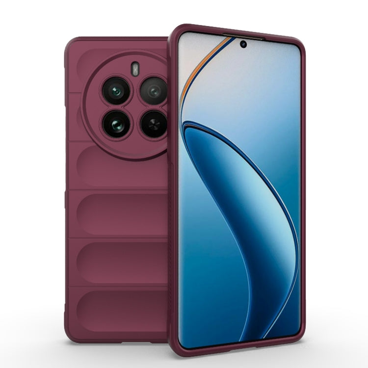 เคสโทรศัพท์ Magic Shield TPU + Flannel, For Realme 12+ 5G Global, For Realme 12 Pro 5G / 12 Pro+, For Realme C67 4G Global, For Realme 11 4G Global