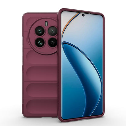 เคสโทรศัพท์ Magic Shield TPU + Flannel, For Realme 12+ 5G Global, For Realme 12 Pro 5G / 12 Pro+, For Realme C67 4G Global, For Realme 11 4G Global