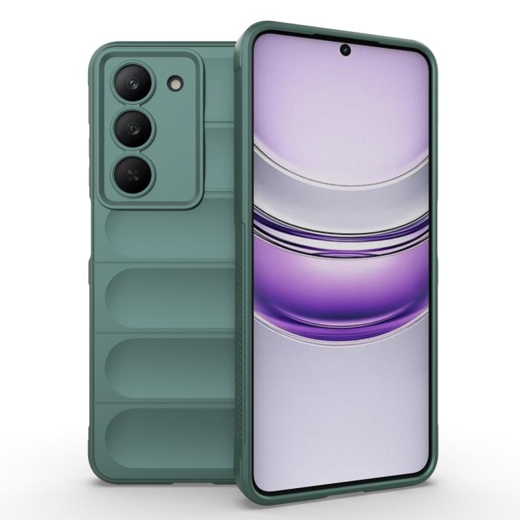 เคสโทรศัพท์ Magic Shield TPU + Flannel, For Realme P3 Pro 5G Global, For Realme 14 Pro+ 5G, For Realme 14 Pro 5G Global, For Realme V60 Pro / 14x 5G Global