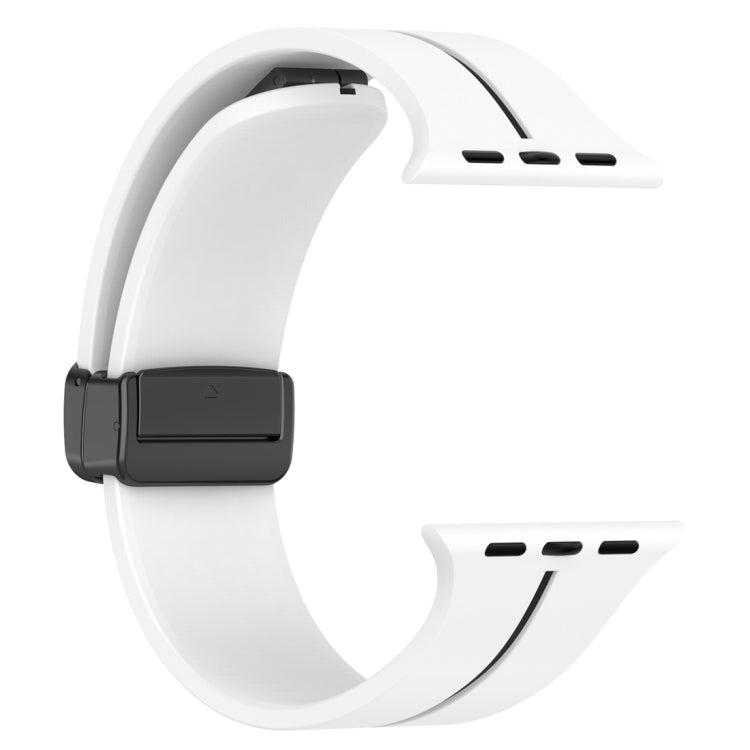 สายนาฬิกาซิลิโคนหัวเข็มขัดพับสองสี, For Apple Watch 4 44mm, For Apple Watch 3 38mm, For Apple Watch 3 42mm, For Apple Watch 2 38mm