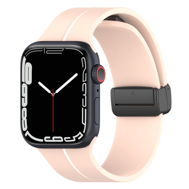 สายนาฬิกาซิลิโคนหัวเข็มขัดพับสองสี, For Apple Watch 4 44mm, For Apple Watch 3 38mm, For Apple Watch 3 42mm, For Apple Watch 2 38mm