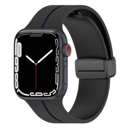 สายนาฬิกาซิลิโคนหัวเข็มขัดพับสองสี, For Apple Watch 4 44mm, For Apple Watch 3 38mm, For Apple Watch 3 42mm, For Apple Watch 2 38mm