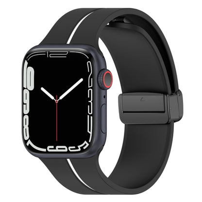 สายนาฬิกาซิลิโคนหัวเข็มขัดพับสองสี, For Apple Watch 2 42 mm, For Apple Watch 38mm, For Apple Watch 42mm, For Apple Watch Ultra 2 49mm