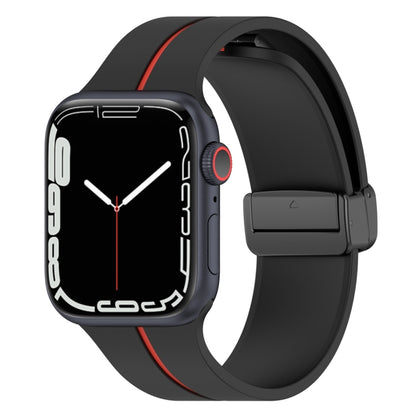 สายนาฬิกาซิลิโคนหัวเข็มขัดพับสองสี, For Apple Watch 2 42 mm, For Apple Watch 38mm, For Apple Watch 42mm, For Apple Watch Ultra 2 49mm