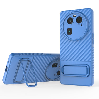เคสโทรศัพท์ TPU เนื้อหยักพร้อมฟิล์มเลนส์, For OPPO Find X6 5G