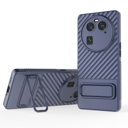 เคสโทรศัพท์ TPU เนื้อหยักพร้อมฟิล์มเลนส์, For OPPO Find X6 5G