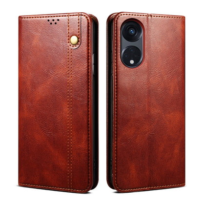 ซองใส่โทรศัพท์หนังลายม้าบ้าสีน้ำมัน, For OPPO A98 5G, For OPPO Reno8 T 5G / A1 Pro, For OPPO Reno10 Pro+ Global, For OPPO A38 4G / A18 4G, For OPPO Find X7, For OPPO A58 4G, For OPPO Find X7 Pro/Find X7 Ultra, For OPPO A78 4G, For OPPO A79 5G