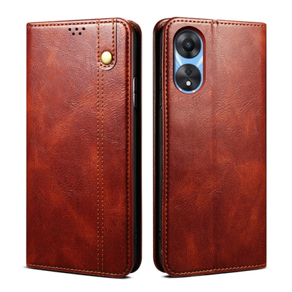 ซองใส่โทรศัพท์หนังลายม้าบ้าสีน้ำมัน, For OPPO A98 5G, For OPPO Reno8 T 5G / A1 Pro, For OPPO Reno10 Pro+ Global, For OPPO A38 4G / A18 4G, For OPPO Find X7, For OPPO A58 4G, For OPPO Find X7 Pro/Find X7 Ultra, For OPPO A78 4G, For OPPO A79 5G