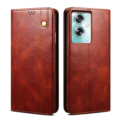ซองใส่โทรศัพท์หนังลายม้าบ้าสีน้ำมัน, For OPPO A98 5G, For OPPO Reno8 T 5G / A1 Pro, For OPPO Reno10 Pro+ Global, For OPPO A38 4G / A18 4G, For OPPO Find X7, For OPPO A58 4G, For OPPO Find X7 Pro/Find X7 Ultra, For OPPO A78 4G, For OPPO A79 5G