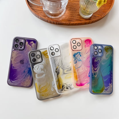 ภาพวาดสีน้ำมันเคสโทรศัพท์ TPU, For iPhone 12 Pro Max, For iPhone 11 Pro, For iPhone 11 Pro Max, For iPhone SE 2022/2020 / 8 / 7, For iPhone 8 Plus / 7 Plus, For iPhone X / XS, For iPhone XS Max, For iPhone XR