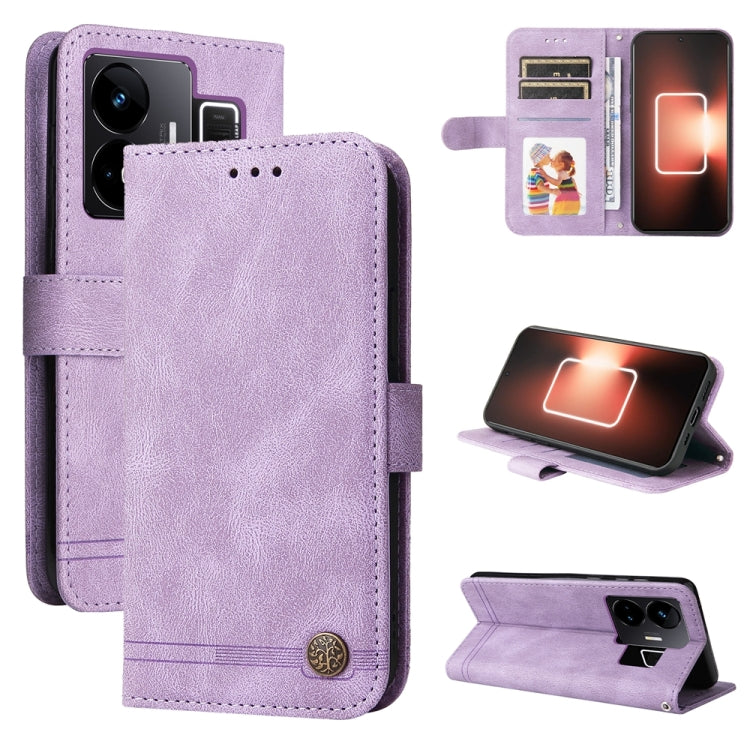 เคสโทรศัพท์หนังปุ่มโลหะ Skin Feel Life Tree, For Realme GT Neo 5 5G / GT3