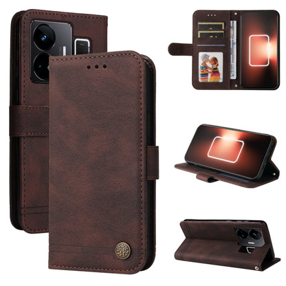 เคสโทรศัพท์หนังปุ่มโลหะ Skin Feel Life Tree, For Realme GT Neo 5 5G / GT3