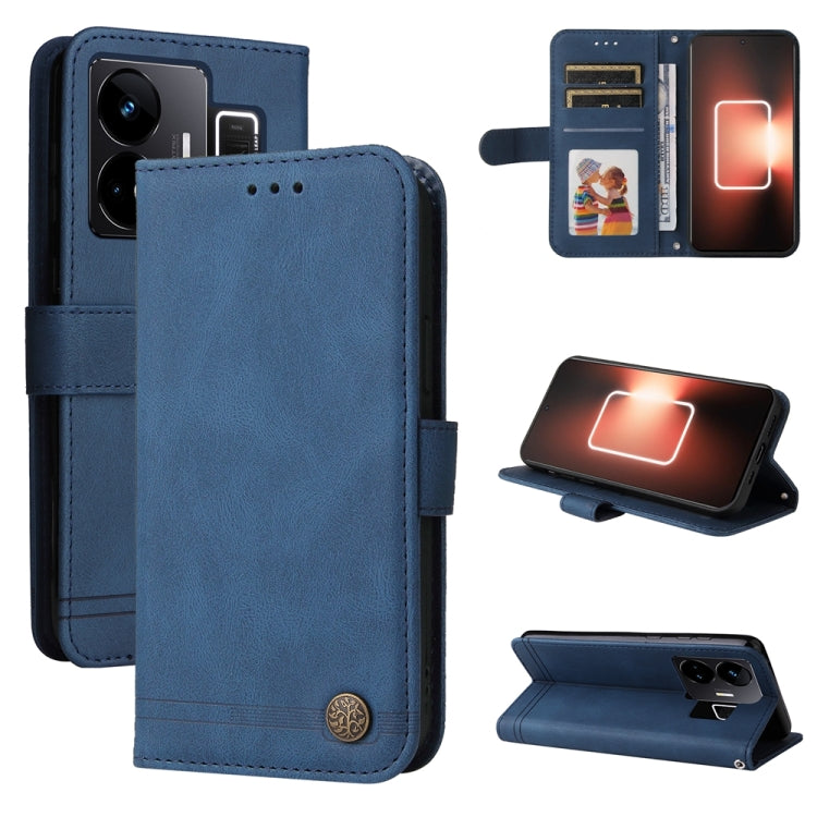 เคสโทรศัพท์หนังปุ่มโลหะ Skin Feel Life Tree, For Realme GT Neo 5 5G / GT3