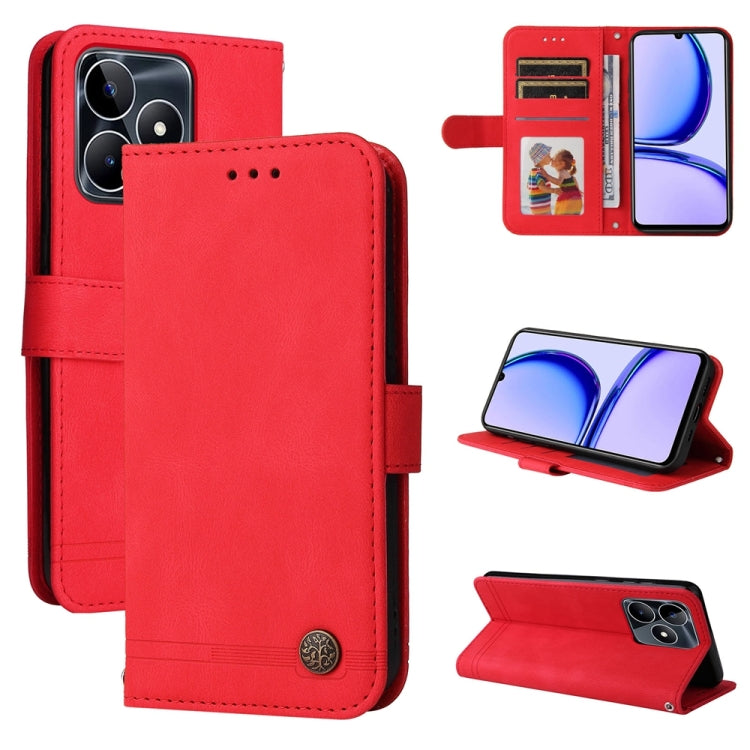 เคสโทรศัพท์หนังปุ่มโลหะ Skin Feel Life Tree, For Realme 12 Pro+, For Realme C67 4G Global, For Realme C67 5G / 11 5G Taiwan Version, For Realme 11 4G Global, For Realme C53 / Narzo N53, For Realme 11, For Realme 11 Pro / 11 Pro+, For Realme C65 4G     ...