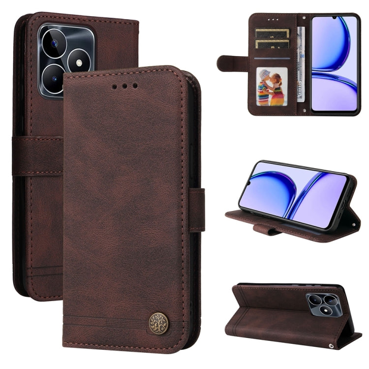 เคสโทรศัพท์หนังปุ่มโลหะ Skin Feel Life Tree, For Realme 12 Pro+, For Realme C67 4G Global, For Realme C67 5G / 11 5G Taiwan Version, For Realme 11 4G Global, For Realme C53 / Narzo N53, For Realme 11, For Realme 11 Pro / 11 Pro+, For Realme C65 4G     ...