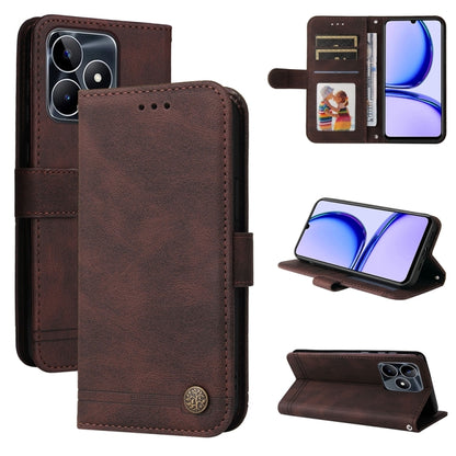 เคสโทรศัพท์หนังปุ่มโลหะ Skin Feel Life Tree, For Realme 12 Pro+, For Realme C67 4G Global, For Realme C67 5G / 11 5G Taiwan Version, For Realme 11 4G Global, For Realme C53 / Narzo N53, For Realme 11, For Realme 11 Pro / 11 Pro+, For Realme C65 4G     ...