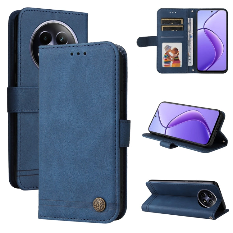 เคสโทรศัพท์หนังปุ่มโลหะ Skin Feel Life Tree, For Realme 14 Pro+ Global, For Realme 14 Pro Global, For Realme GT 7 Pro, For Realme 13+, For Realme 13 Pro / 13 Pro+ / 12 Pro, For Realme GT 6 / GT Neo6 SE, For Realme C63 / C61  / Note 60, For Realme 12   ...