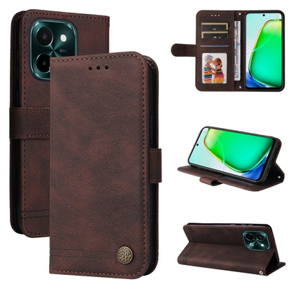 เคสโทรศัพท์หนังปุ่มโลหะ Skin Feel Life Tree, For Realme 14 Pro+ Global, For Realme 14 Pro Global, For Realme GT 7 Pro, For Realme 13+, For Realme 13 Pro / 13 Pro+ / 12 Pro, For Realme GT 6 / GT Neo6 SE, For Realme C63 / C61  / Note 60, For Realme 12   ...