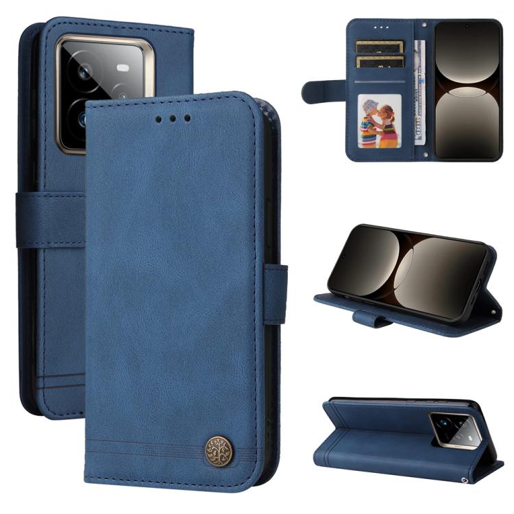 เคสโทรศัพท์หนังปุ่มโลหะ Skin Feel Life Tree, For Realme 14 Pro+ Global, For Realme 14 Pro Global, For Realme GT 7 Pro, For Realme 13+, For Realme 13 Pro / 13 Pro+ / 12 Pro, For Realme GT 6 / GT Neo6 SE, For Realme C63 / C61  / Note 60, For Realme 12   ...