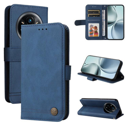 เคสโทรศัพท์หนังปุ่มโลหะ Skin Feel Life Tree, For Realme 14 Pro+ Global, For Realme 14 Pro Global, For Realme GT 7 Pro, For Realme 13+, For Realme 13 Pro / 13 Pro+ / 12 Pro, For Realme GT 6 / GT Neo6 SE, For Realme C63 / C61  / Note 60, For Realme 12   ...
