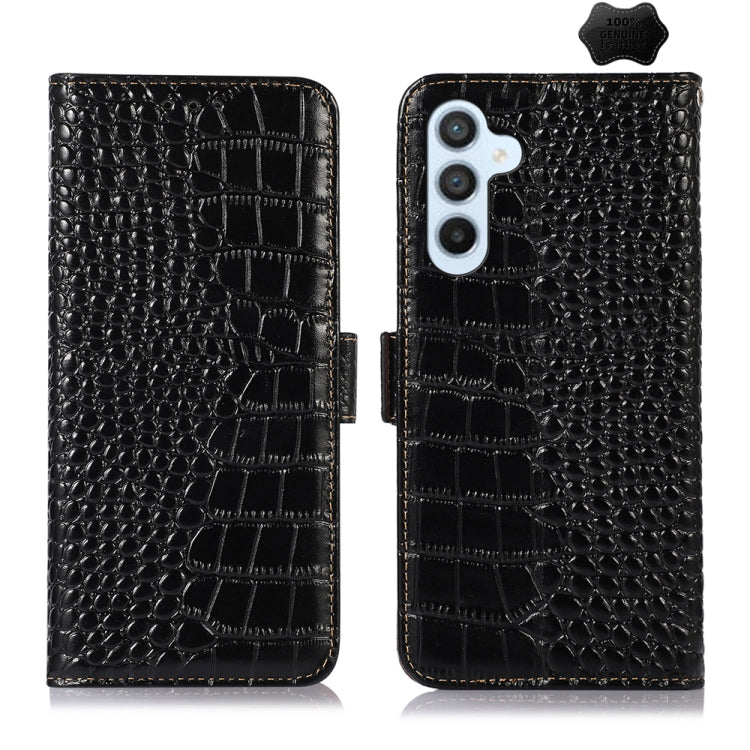 ซองใส่โทรศัพท์หนังวัวชั้นบนจระเข้, For Samsung Galaxy M54 5G, For Samsung Galaxy M34 5G, For Samsung Galaxy S24 Ultra, For Samsung Galaxy A35 5G, For Samsung Galaxy A55 5G, For Samsung Galaxy Xcover 7, For Samsung Galaxy S24+, For Samsung Galaxy S24   ...