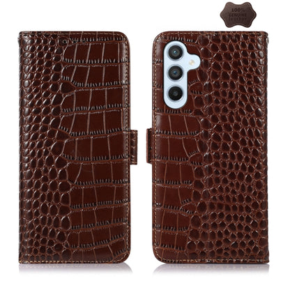 ซองใส่โทรศัพท์หนังวัวชั้นบนจระเข้, For Samsung Galaxy M54 5G, For Samsung Galaxy M34 5G, For Samsung Galaxy S24 Ultra, For Samsung Galaxy A35 5G, For Samsung Galaxy A55 5G, For Samsung Galaxy Xcover 7, For Samsung Galaxy S24+, For Samsung Galaxy S24   ...