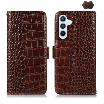 ซองใส่โทรศัพท์หนังวัวชั้นบนจระเข้, For Samsung Galaxy M54 5G, For Samsung Galaxy M34 5G, For Samsung Galaxy S24 Ultra, For Samsung Galaxy A35 5G, For Samsung Galaxy A55 5G, For Samsung Galaxy Xcover 7, For Samsung Galaxy S24+, For Samsung Galaxy S24   ...