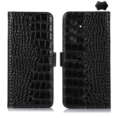 ซองใส่โทรศัพท์หนังวัวชั้นบนจระเข้, For Samsung Galaxy M54 5G, For Samsung Galaxy M34 5G, For Samsung Galaxy S24 Ultra, For Samsung Galaxy A35 5G, For Samsung Galaxy A55 5G, For Samsung Galaxy Xcover 7, For Samsung Galaxy S24+, For Samsung Galaxy S24   ...
