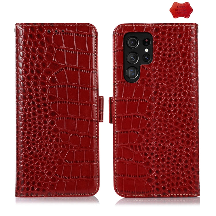 ซองใส่โทรศัพท์หนังวัวชั้นบนจระเข้, For Samsung Galaxy M54 5G, For Samsung Galaxy M34 5G, For Samsung Galaxy S24 Ultra, For Samsung Galaxy A35 5G, For Samsung Galaxy A55 5G, For Samsung Galaxy Xcover 7, For Samsung Galaxy S24+, For Samsung Galaxy S24   ...