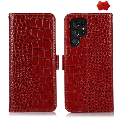 ซองใส่โทรศัพท์หนังวัวชั้นบนจระเข้, For Samsung Galaxy M54 5G, For Samsung Galaxy M34 5G, For Samsung Galaxy S24 Ultra, For Samsung Galaxy A35 5G, For Samsung Galaxy A55 5G, For Samsung Galaxy Xcover 7, For Samsung Galaxy S24+, For Samsung Galaxy S24   ...